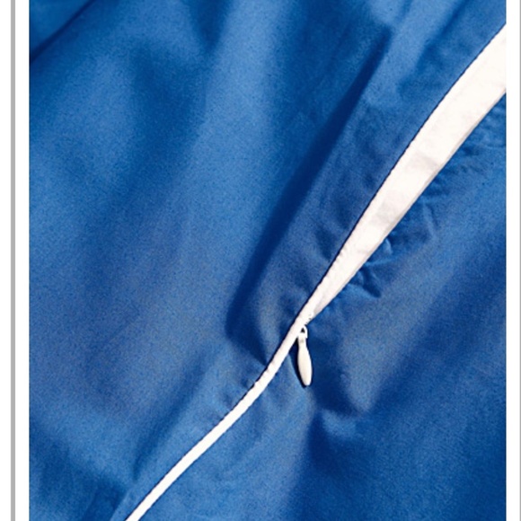 ISO IN SEARCH OF Simons Maison BLUE Contrasting piping colourful duvet cover set - Picture 3 of 4